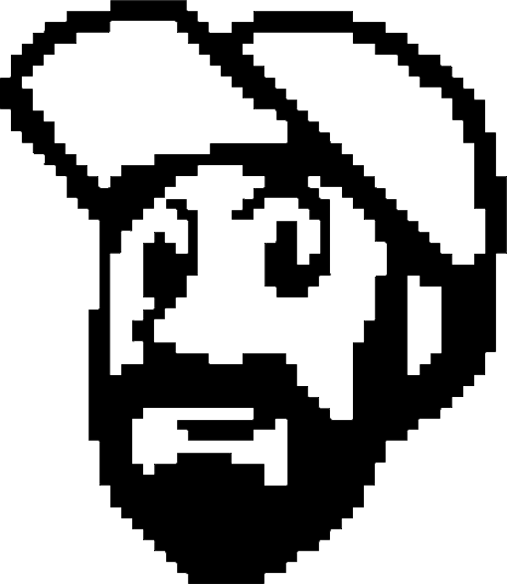 a pixelated selfportrait of this web site author